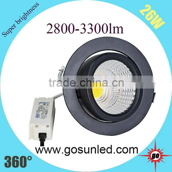 2016 Hot Sales 360 Degree Roatatable 26W Gimbal Led Downlight for Shop photo-2