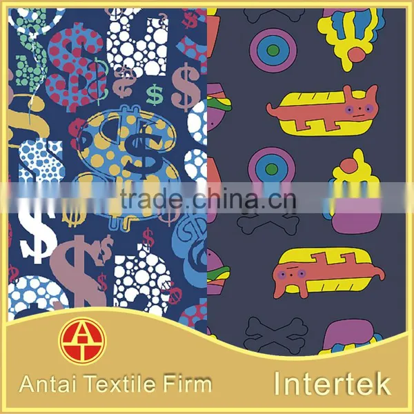 Fashion Printed Design Nylon Lycra Fabric/4 Way Stretch Nylon Spandex Printing Underwear Fabric photo-5