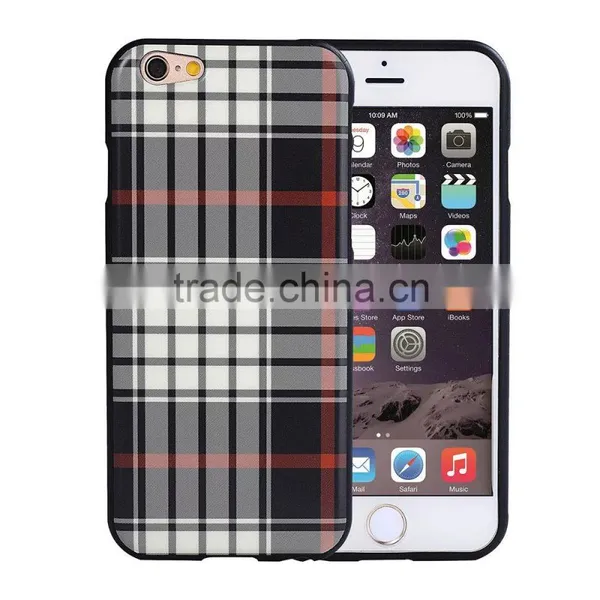 SLD Grid Graid England Style Shockproof Soft TPU Rubber Back Cover Case for Samsung S7 Edge S7 S6 Edge Plus S6 Edge S6 MT-5805 photo-3