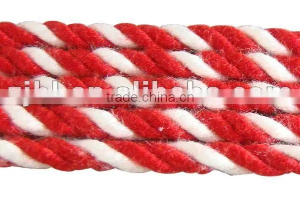 Mixed color cotton rope