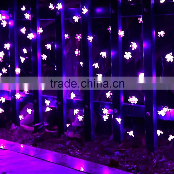 2016 Pink Color 100 Leds 10 Meters Flower Fairy Lights photo-3