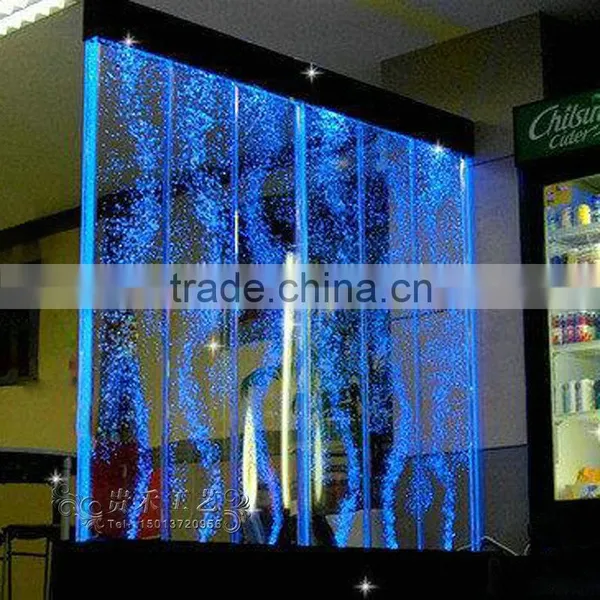 LED Acrylic Bubble Wall Bubbling Water Fountain Seagrass Wall Decoration Quality Choice