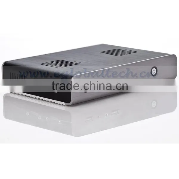Dual RS232 COM Industrial Fanless Mini Computer for Kids in School Cheapest Price Atom Mini PC WindowsXP VGA LAN Port Alloy Case photo-2
