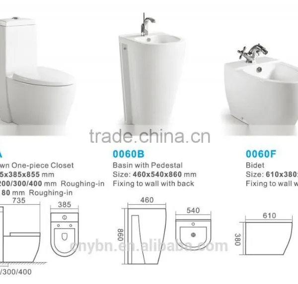Sanitary Ware Ceramic Toilet Basin Bidet