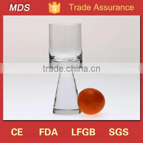 High Quality Blown Small Cone Shaped Stem Red Wine Glass photo-2