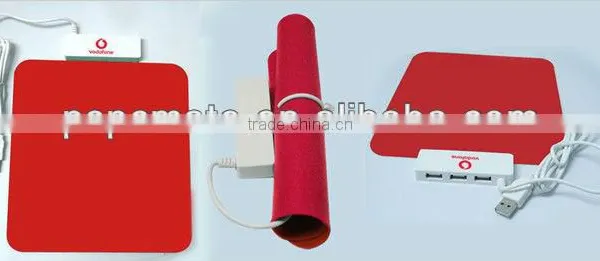 Usb Hub Mouse Pad and Wireless Mouse Gift Set photo-3