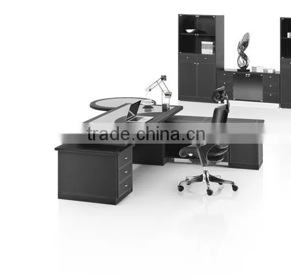 MT-32 Glass Table Wood Pvc Office Table Office Desk Set Executive Office Desk photo-2