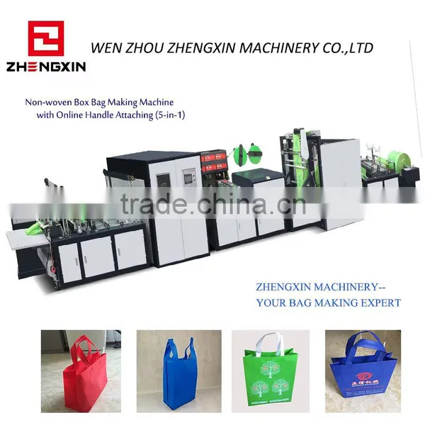 ZXL-E700 Non Woven Box Bag Making Machine Handle Bag Eco Bag Making Machine