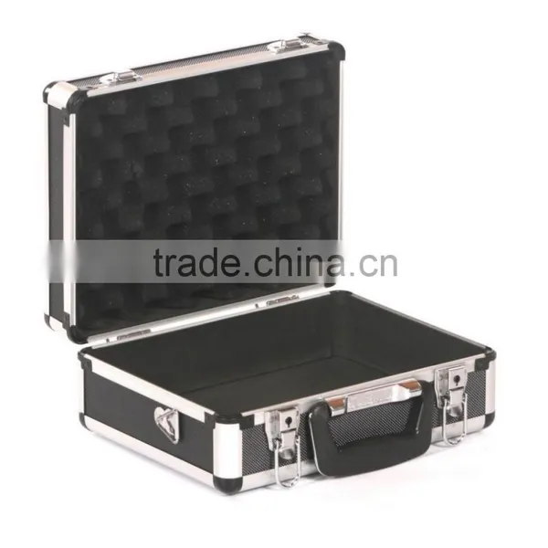 Crystal Aluminium Hard Camera Photography Flight Carry Case Storage Box Black photo-2