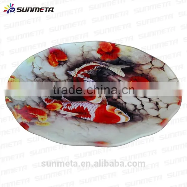SUNMETA Factory Personalized 10 Inch Sublimation Toughened Glass Plate for 3D Vacuum Machine photo-5