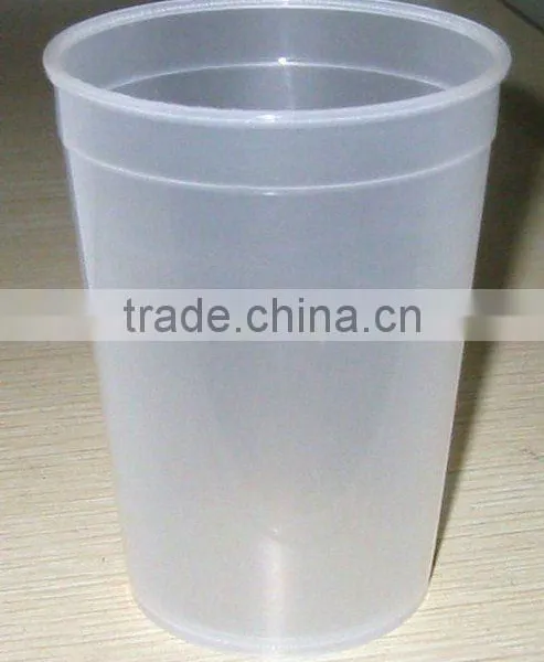 12oz Transparent Plastic Ice Cream Cup Water Tumbler