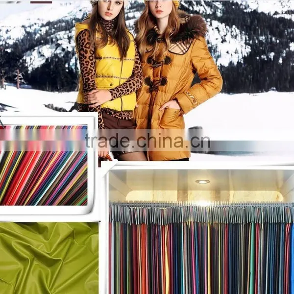Factory Wholesales 2014 Textile Newly Design Polyester Fabric Taffeta Bright for Garment, Lining, Suit, Jacket and Proof Coat