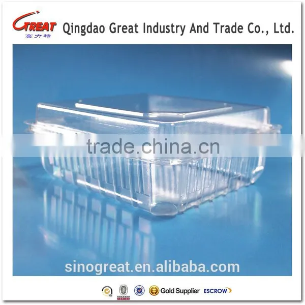 Perforated Custom Clamshell Fruit Packaging Container photo-2