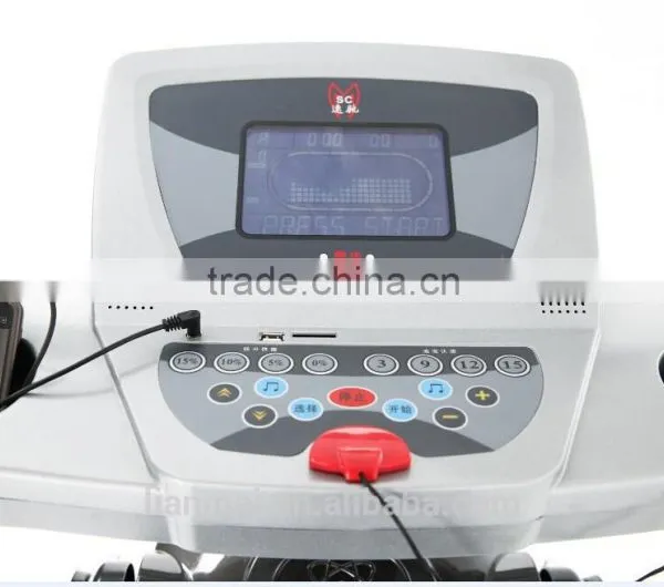 House Fit Treadmill Fitness Motorized Treadmill Safety Keys With MP3,USB Port photo-3