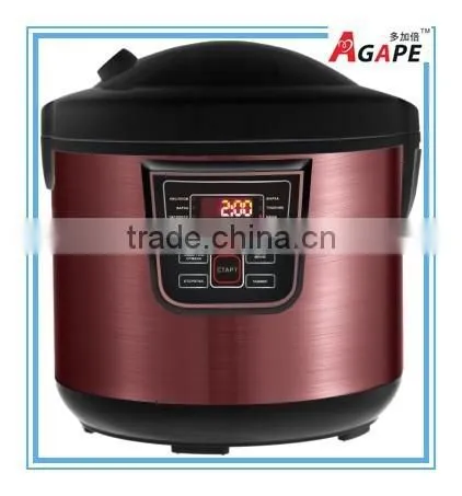 7L ROUND RICE COOKER WITH 10 OR 20 PROGRAMS LED DISPLAY, BIGGEST CAPACITY, SILVER BLACK photo-5