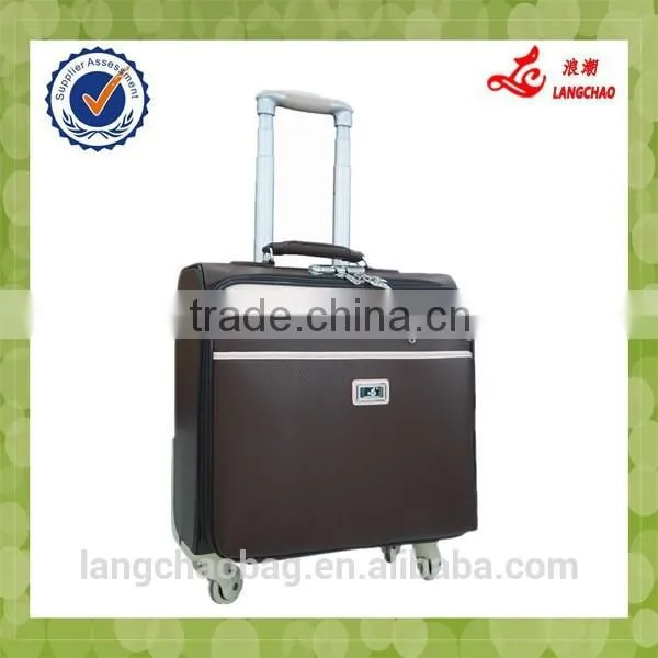 High Quality TSA Lock Silk Lining Real Push Aluminum Trolley Durable Wheel Boarding Luggage Bag photo-5
