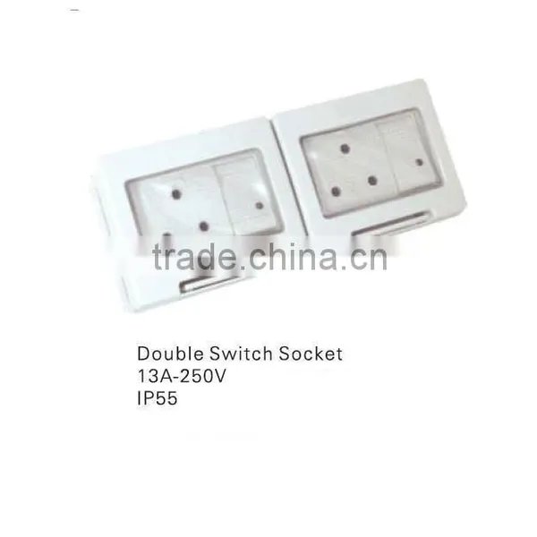 Double Switch Socket Waterproof