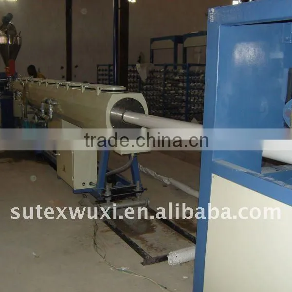 Plastic pipe making machinery