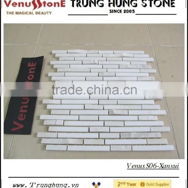White Marble Mosaic Tiles photo-3