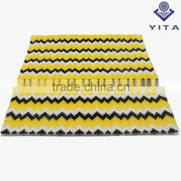 Newest Hot Fix Plastic Rhinestone Mesh Sheet for Decorate photo-3