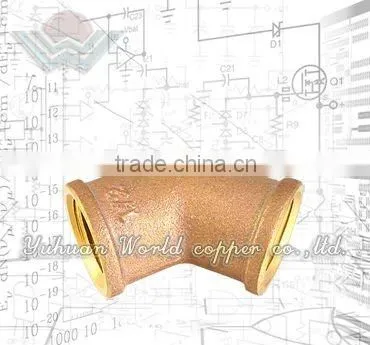Forging Brass Pipe Fitting Of Elbow Double