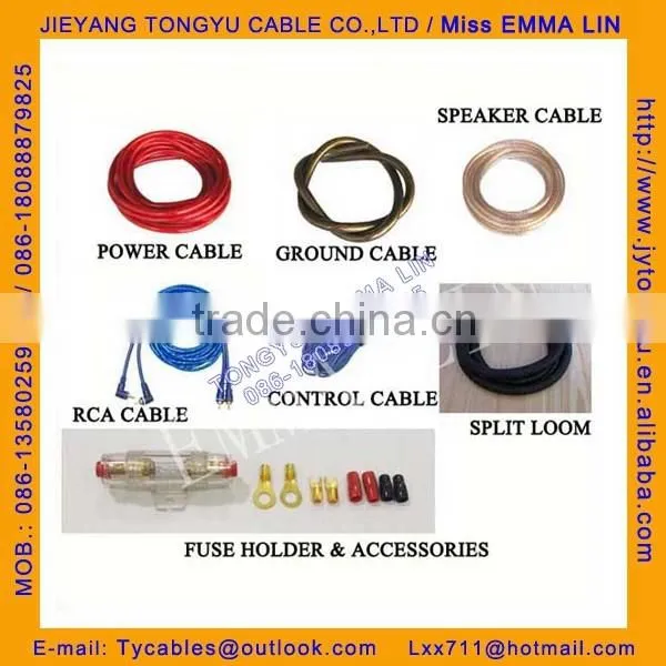 Car Amplifier Wiring Kit 6GA AMP Wiring Kit