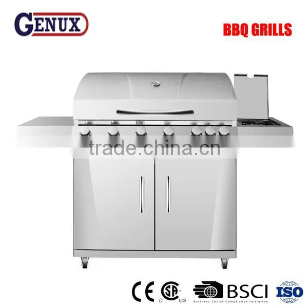 Simplified Large Cooking Area Stainless Steel Outdoor Grill