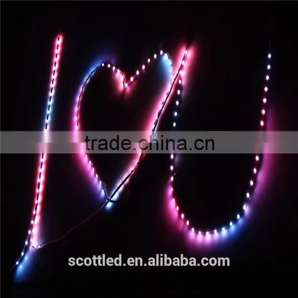PCB Width 5mm S Shape Bendable Digital Led Strip Addressable Built-in Sk6812 IC Led Strip Supplier's Choice photo-6