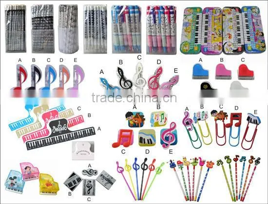 2015 Dedo Music Fancy Music Note Stationery Set 6pcs/set,promotion Stationery Set. photo-4