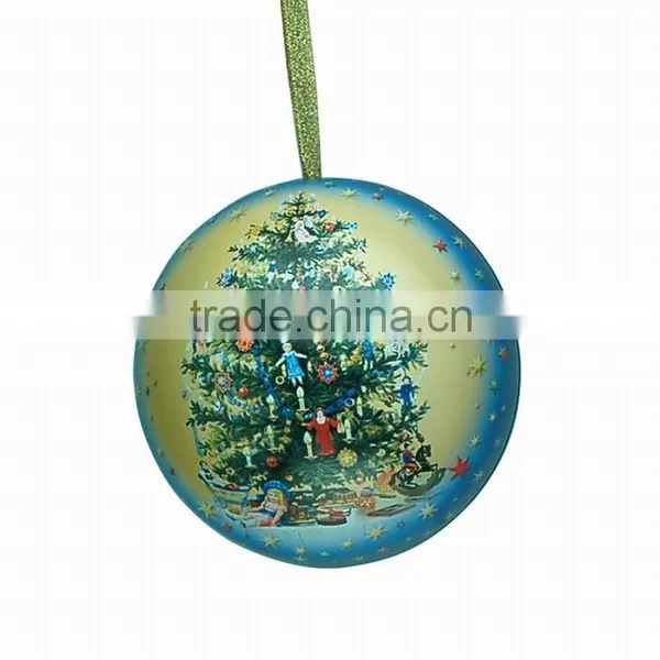 Sphere Shape Decoration of Chrismas Tree Tin Decorations photo-6