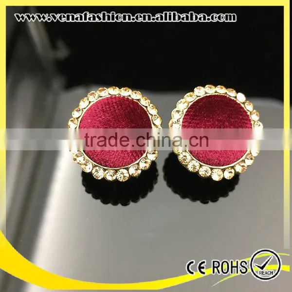Small Quantitiy Korean Fancy Flannelette Diamond Stud Earrings photo-6