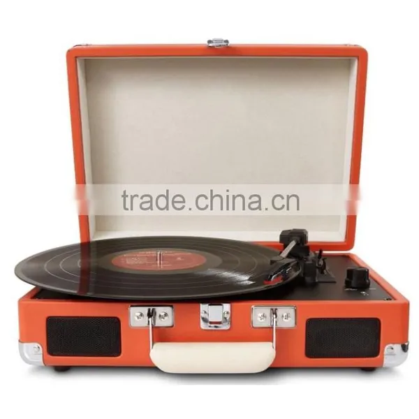 New High Quality Portable Suitcase Turntable Player Vinyl Records photo-5