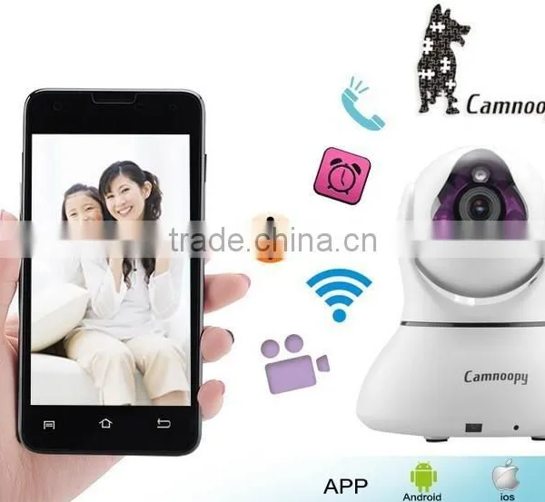 Hotselling 2015 CN-TP100 Camnoopy 720P Resolution Plug and Play Wireless ip Camera With CE/FCC/RoHS Certification.