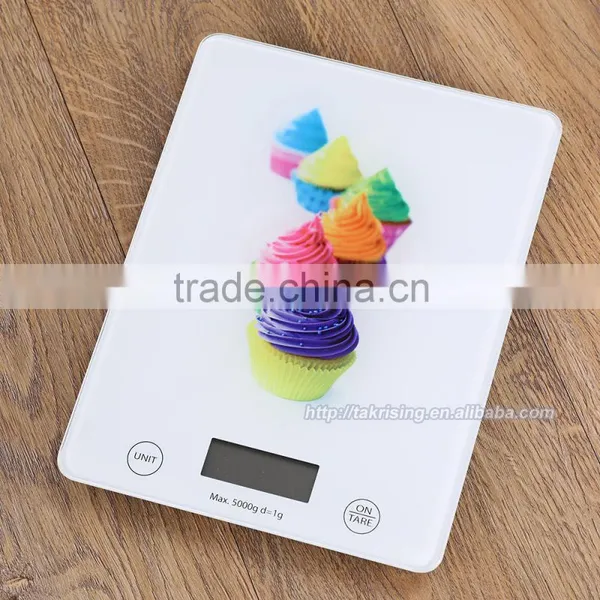 5kg Glass Digital LCD Electronic Kitchen Scale photo-5