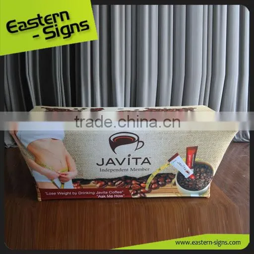 Trade Show Advertising Transfer Printing Polyester Wrinkle And Stain Resistant Table Cloth photo-5