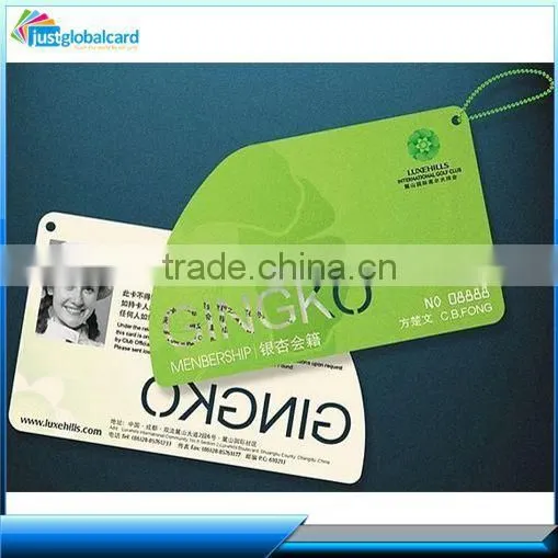 Custom pvc irregular shape card smart photo insert cards