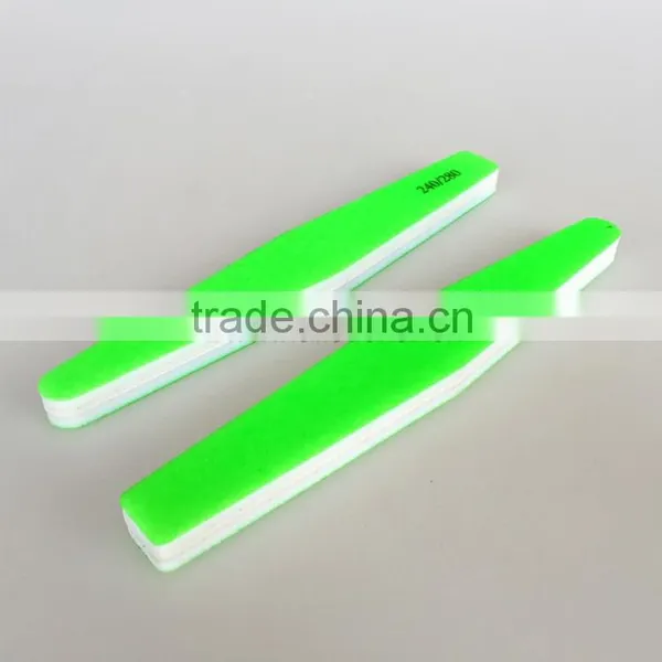 High Quality Custom Neon Green Sponge Nail Polish Buffer Double Sides Buffer Nail Shining File Buffer Factory photo-4