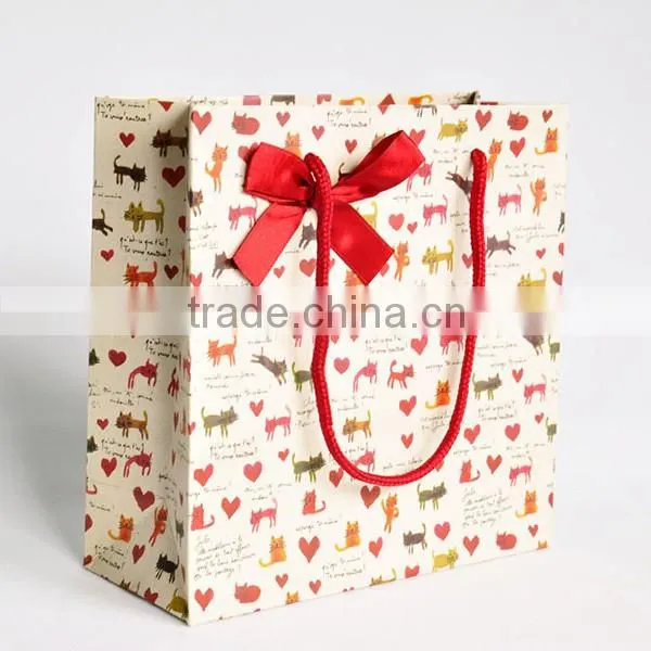 String Handle Decoration Handmade Paper Bag for Christmas photo-2