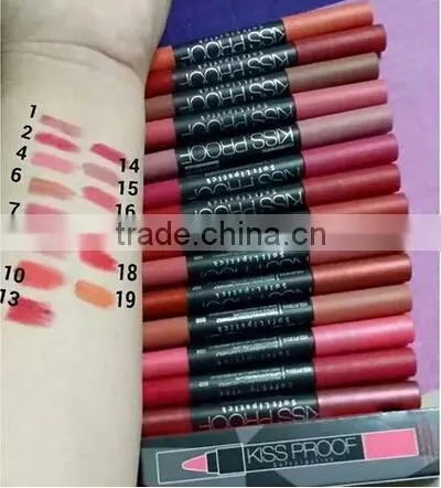 Hot Sale Menow Kiss Proof 19colors Matte Lip Liner Lipstick Pencil photo-5