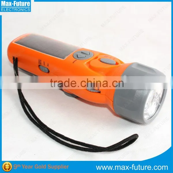 Hot Sale Emergency Radio Flashlight,Solar Crank Radio Flashlight photo-3