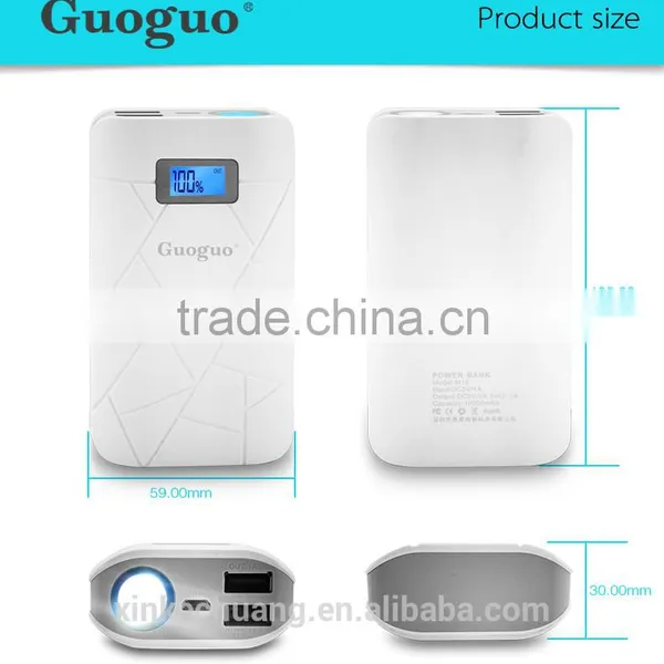 Guoguo Factory Price Wholesale Large Capacity 10000mah Portable Mobile Power Bank photo-3