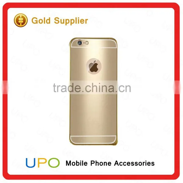 [UPO] Luxury Ultra Thin Bright Aluminum Metal Frame Mirror Bumper Cell Phone Case for IPhone 6 photo-3