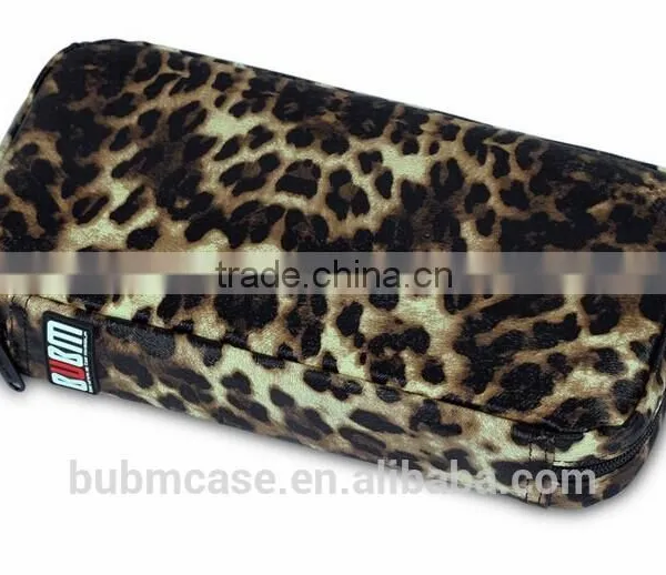 64 Capacity South American Leopard Grain PU Leather Cover CD DVD Bag CD DVD Storage Bag CD-ROM Package Car Disc Package photo-2