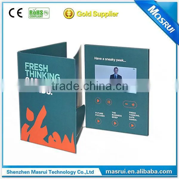 2014 Newest 1.8''/2.4''/2.8''/4.3'/7'/10'' TFT LCD Video Card / Video Brochure /video Book photo-2