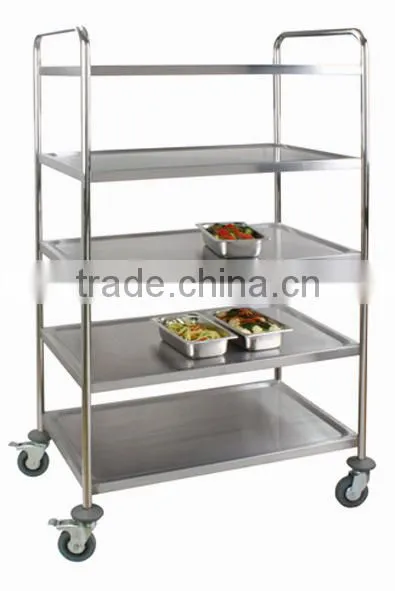 2 Tiers Stainless Steel Trolley for Restaurant or Kitchen Stainless Steel Trolley photo-4