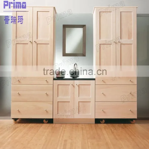 New Arrival America Modern Bathroom Cabinet With Ceramic Basin and Mirror photo-6