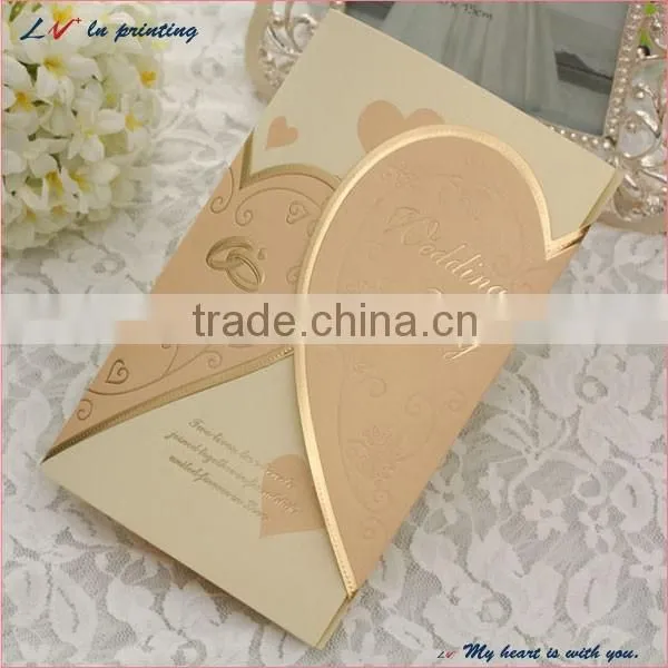 The Eternal Love Unique Romantic Love Paper Wedding Card/ Elegant Romantic Wedding Invitation Card photo-4