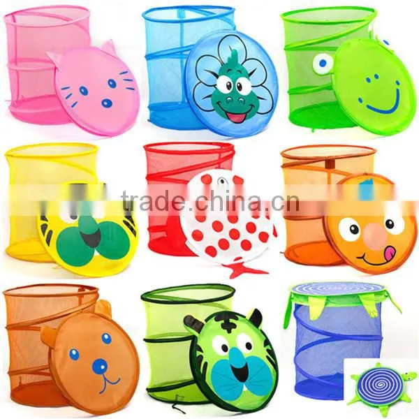 Mesh Pop-up Basket for With Cover for Laundry, Storage photo-6