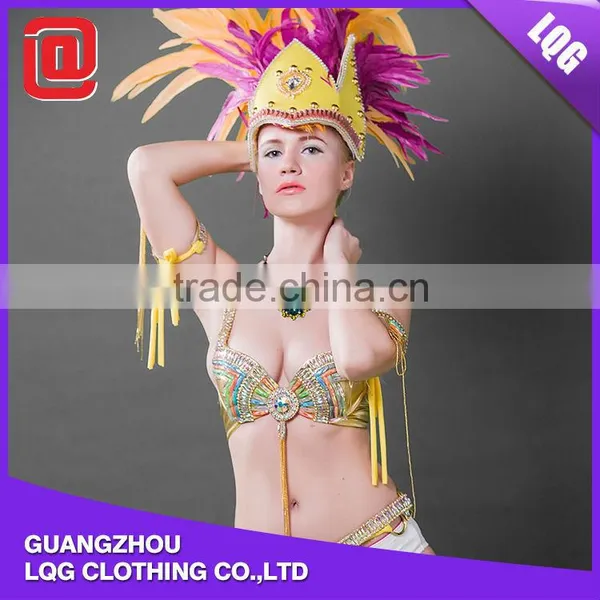Hot Product Rhinestone Beaded Feather Rivet Beautified Greek Goddess Carnival Costumes photo-3