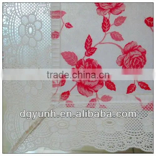 Red Flowers Tablecloth & Tablecloth Rolls photo-3
